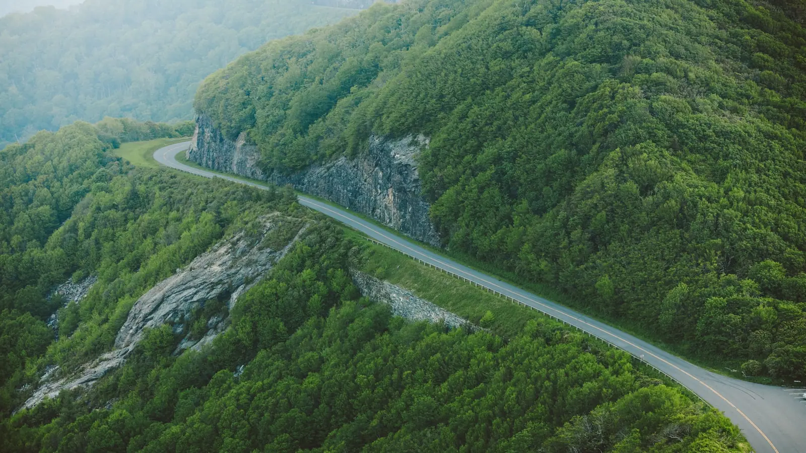 Sweeping curves of a spectacular European mountain road
